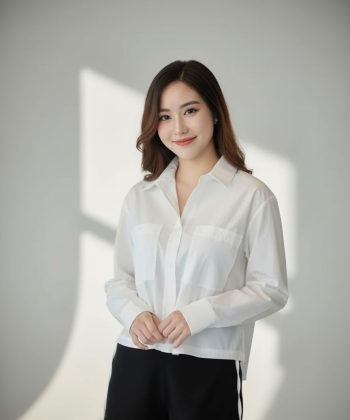 Sơ Mi Trắng Nữ Form Hàn Quốc